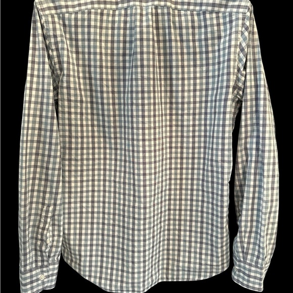 J.Crew Men's Blue Slim Organic Cotton-Stretch Secret-Wash Poplin Shirt Sz Med - Picture 2 of 6